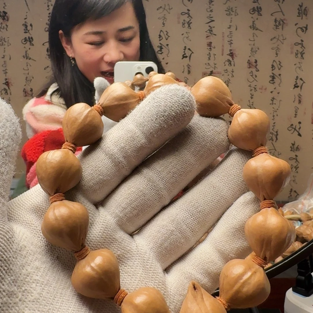 橄榄核把件蒜头核