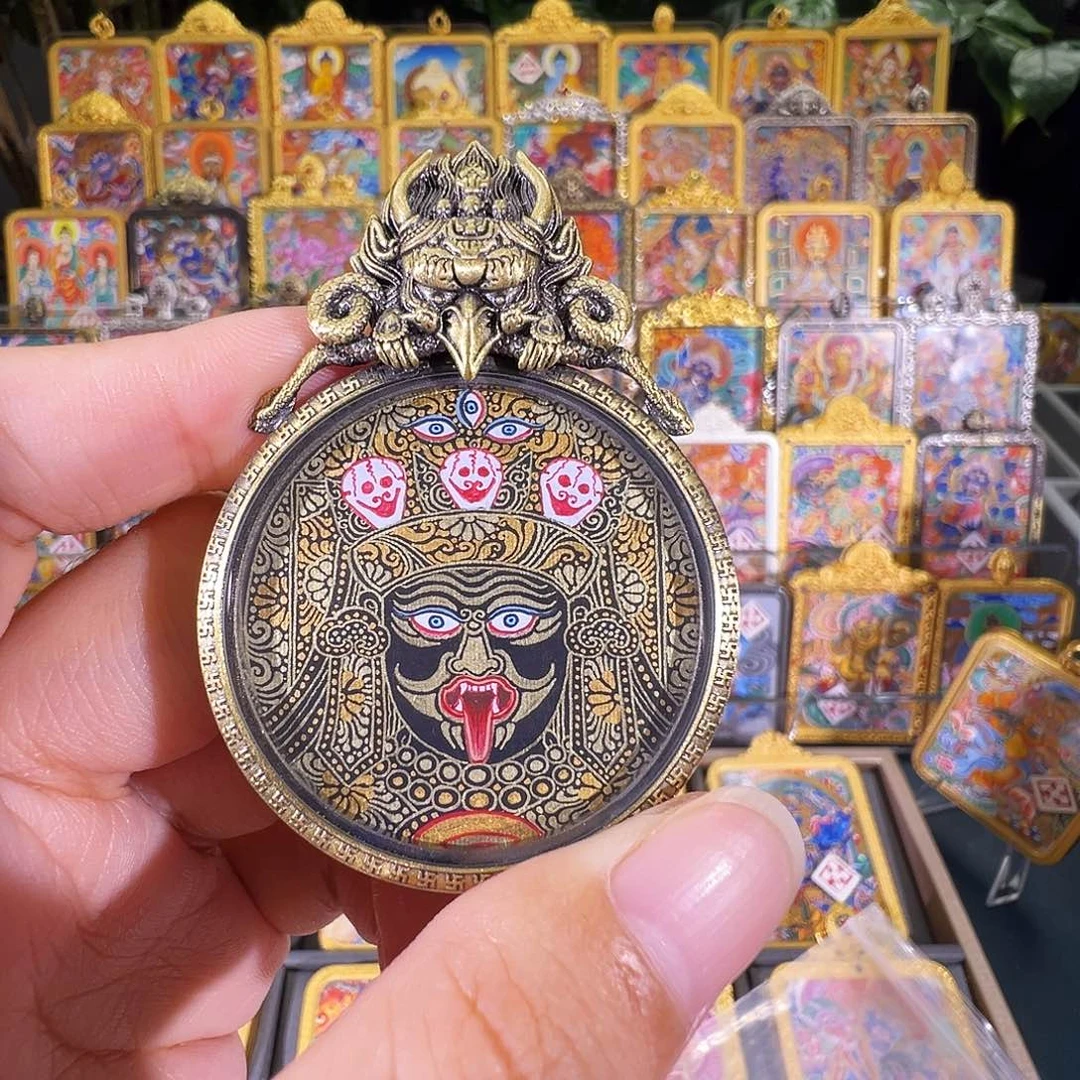 吊坠扎基拉姆热贡纯手绘唐卡