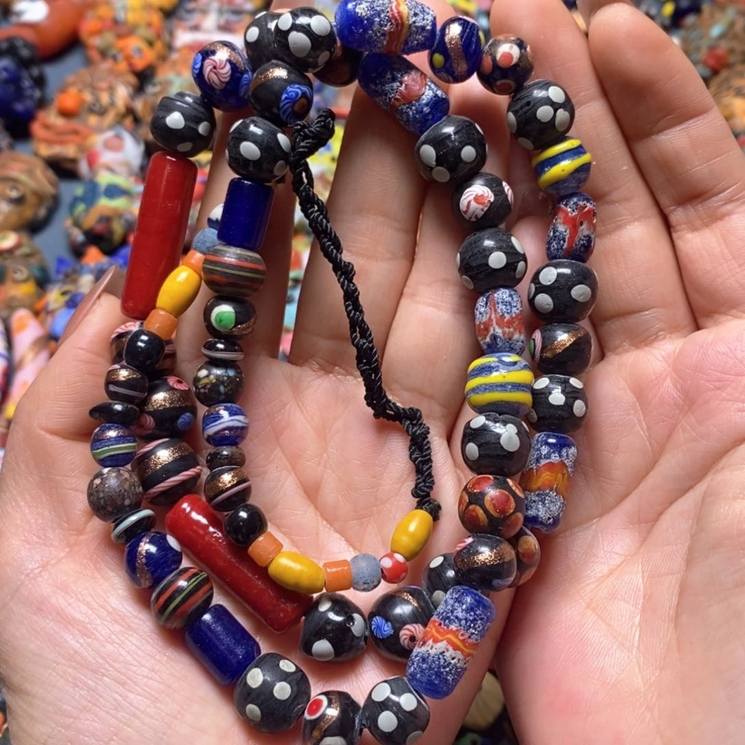 琉璃颈饰印度尼西亚多宝链子