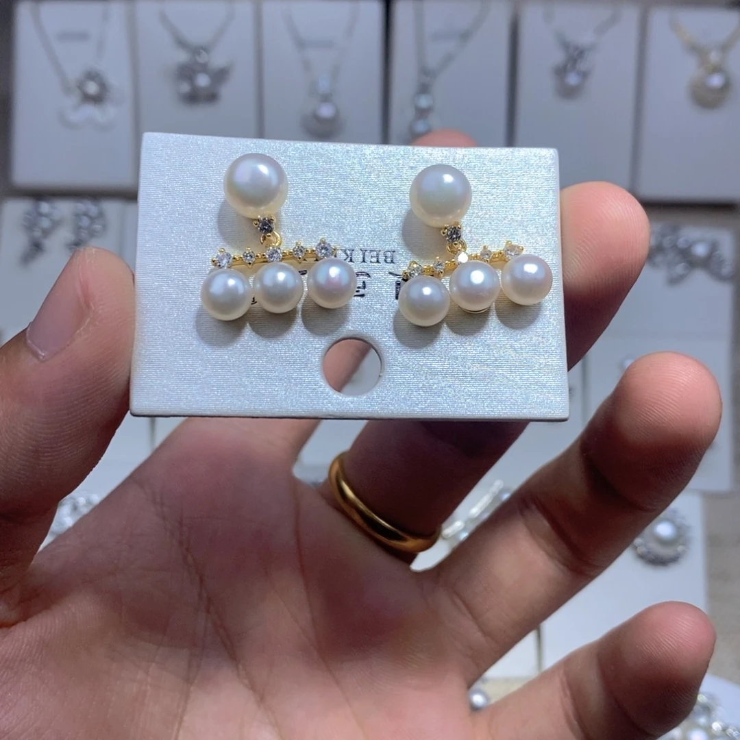 未镶嵌耳饰淡水珍珠