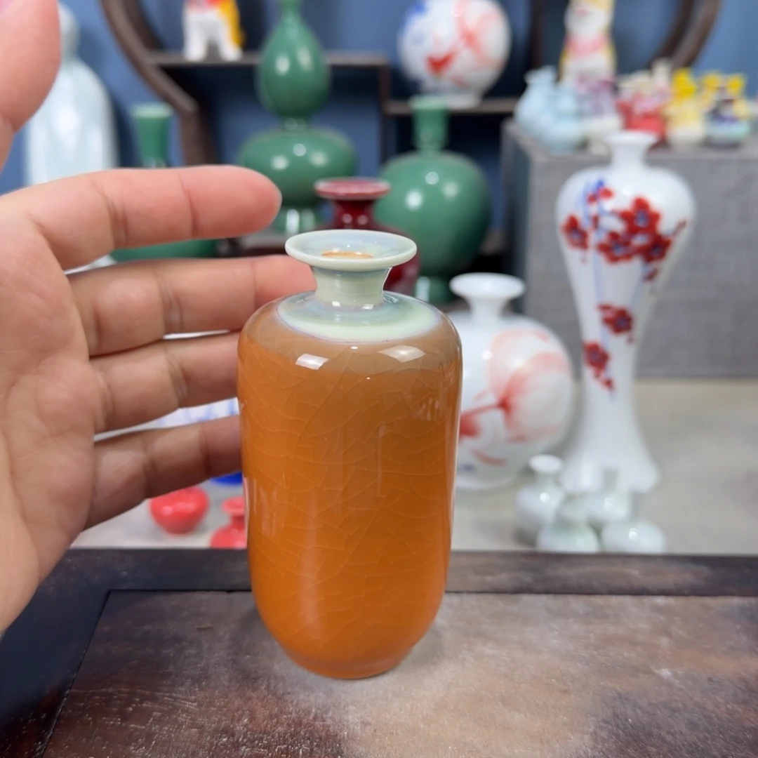 陶瓷手工小花器摆件