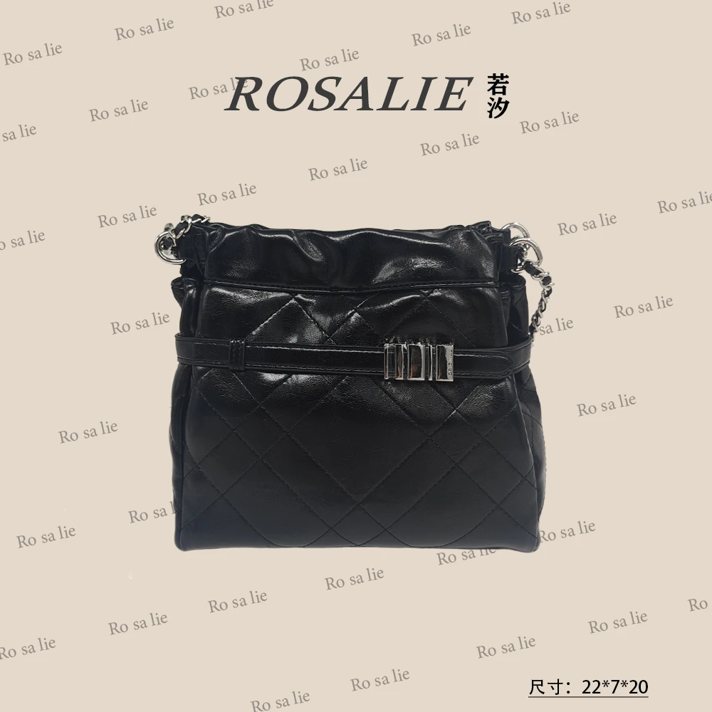 【工厂直销】QYX-9738-黑色轻奢时尚气质百搭女士包