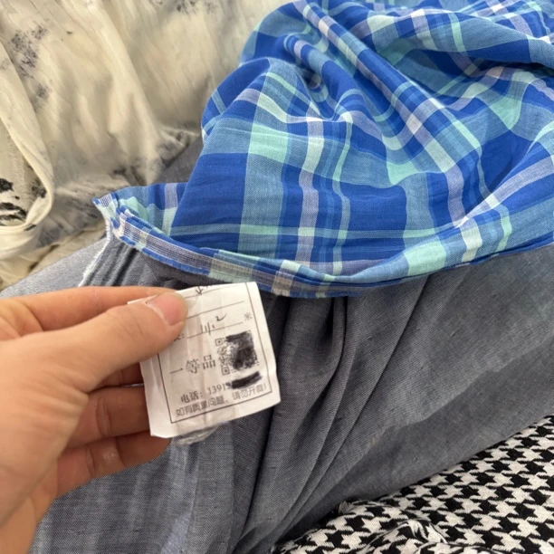 35 纯植物a类一等品双面双层纱面料3米价