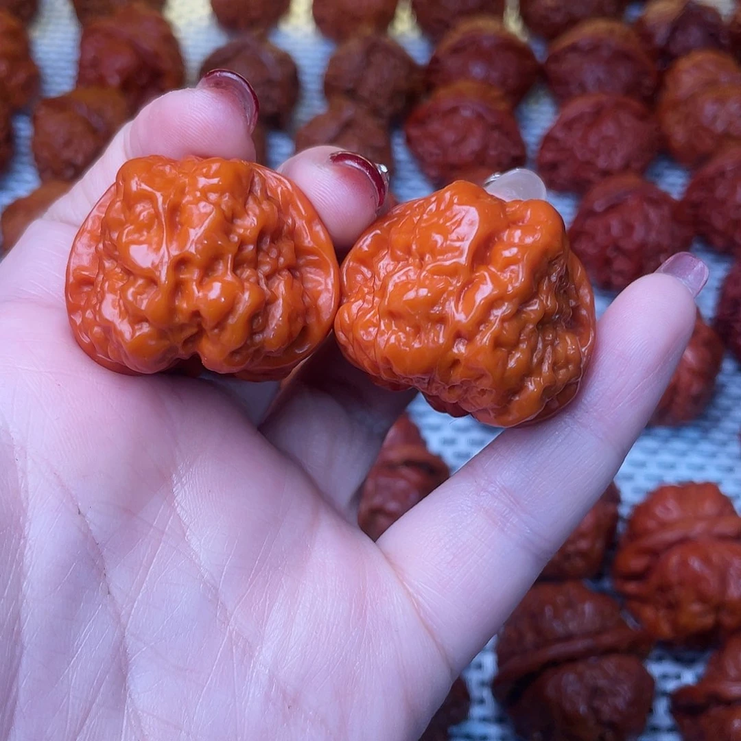 桃核吊坠文玩核桃 手把件 蛤蟆头 35