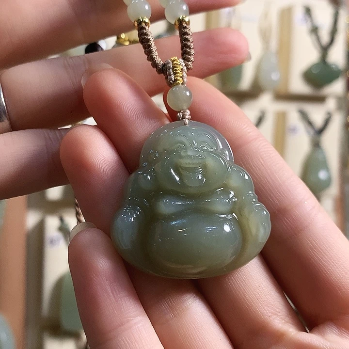 颈饰未镶嵌和田玉夏*美