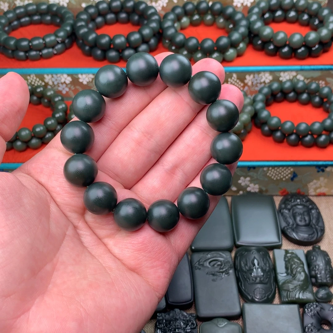 和田玉未镶嵌手链