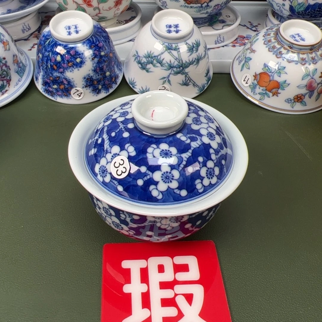 陶瓷景德镇纯手工纯手绘茶具木木33