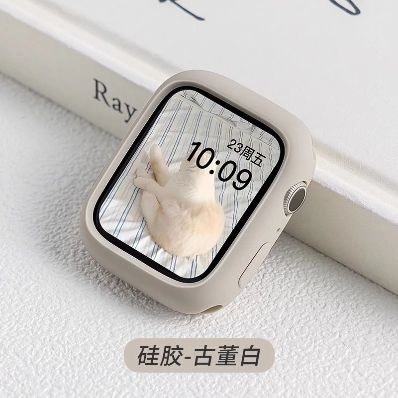 适用于苹果appleWatchS10S9糖果手表硅胶套亲肤S9S87-1se保护壳