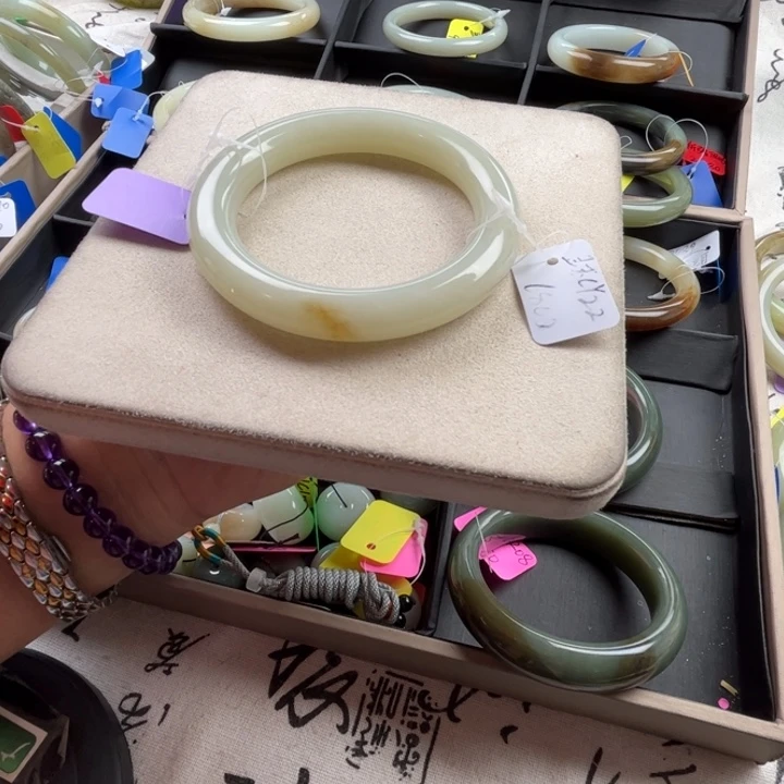 未镶嵌手镯和田玉玲珑美镯61.2