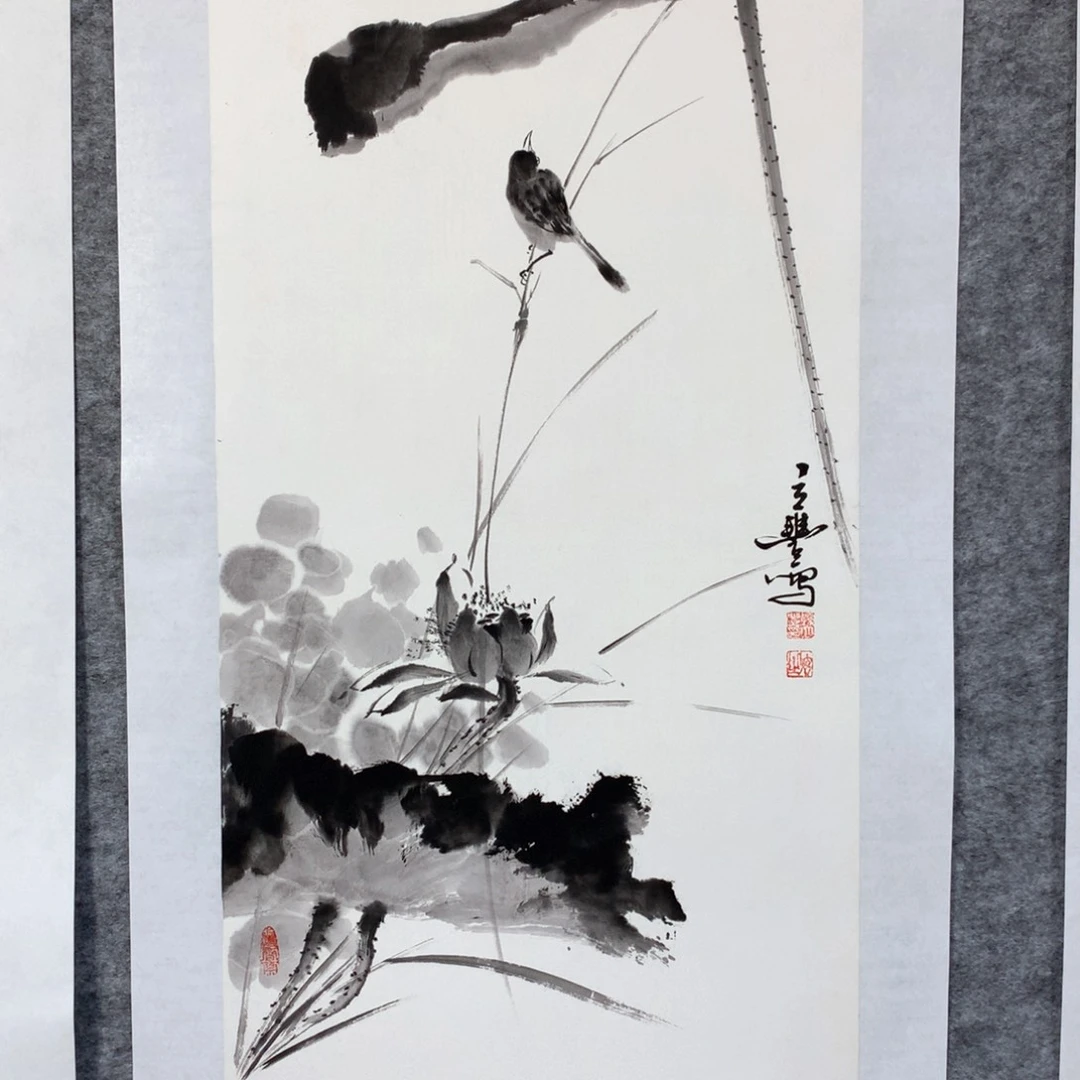 国画花鸟作品写意