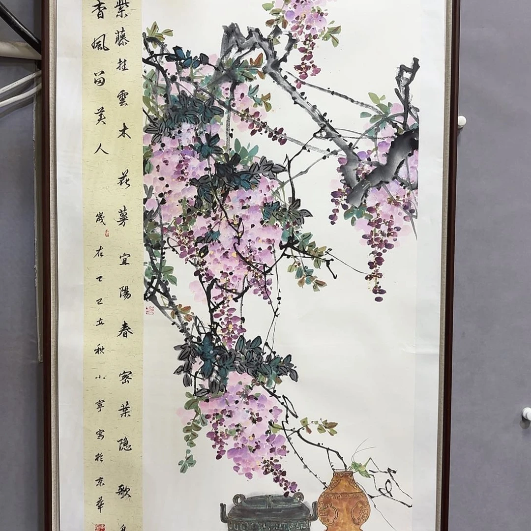 国画亲笔手绘放心去藏