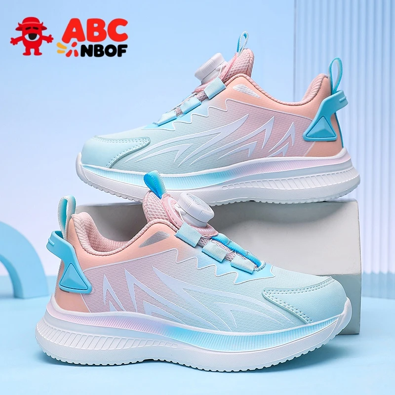 ABC NBOF女童鞋3-12春秋款防水防滑女孩休闲鞋轻便软底儿童运动鞋