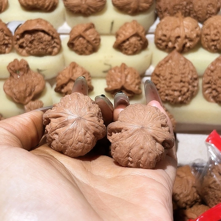 晴***鹤把件文玩核桃铁锤