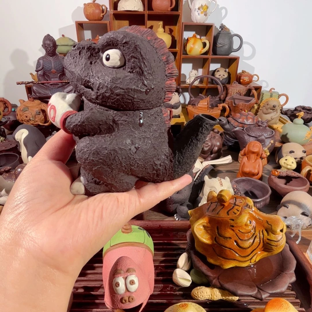 紫砂茶壶君纯手工制作过程非常