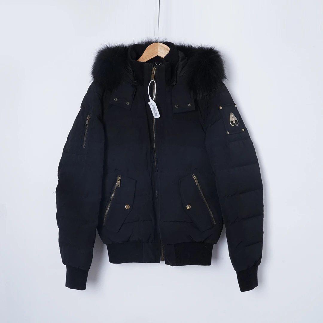 99新 MOOSE KNUCKLES/慕斯纳可兹 灰鹅绒/TH0710/羽绒服/S码