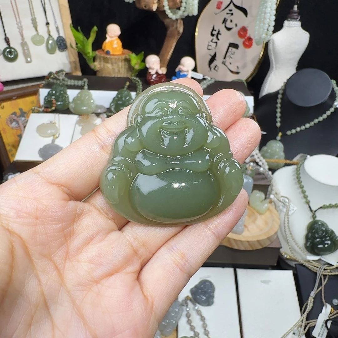 阿***木颈饰未镶嵌和田玉