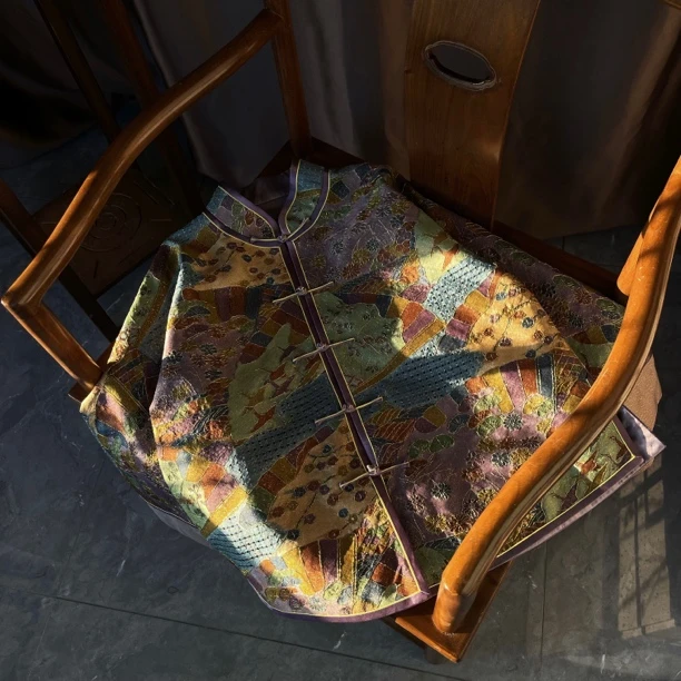 龍熹堂｜手工刺绣高货特色奢侈孤品收藏级缂丝上衣