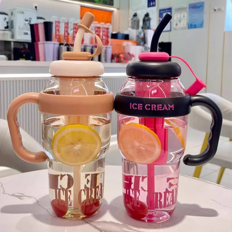 巨无霜水杯  高颜值1300ml大容量  内置茶仓茶水分离 适用多场景