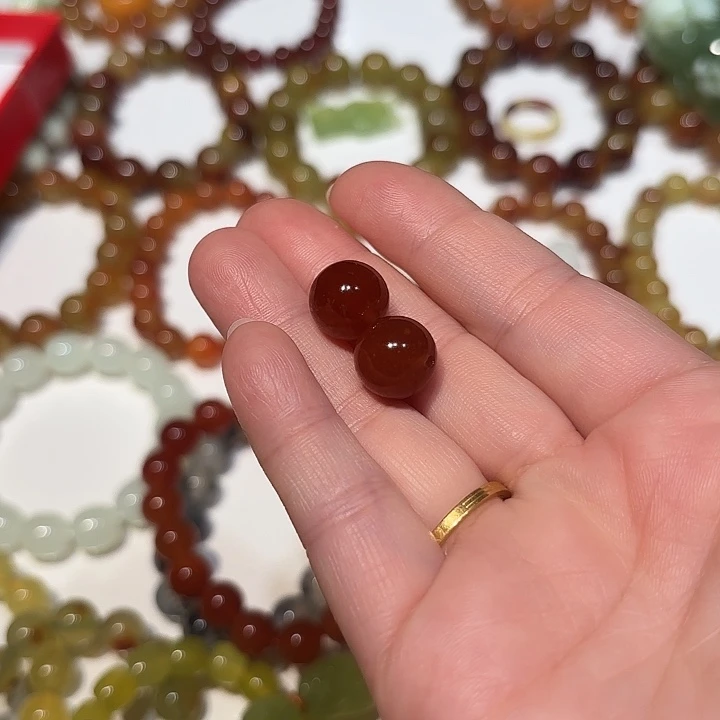 ⁷***এ未镶嵌蛇纹石玉手串