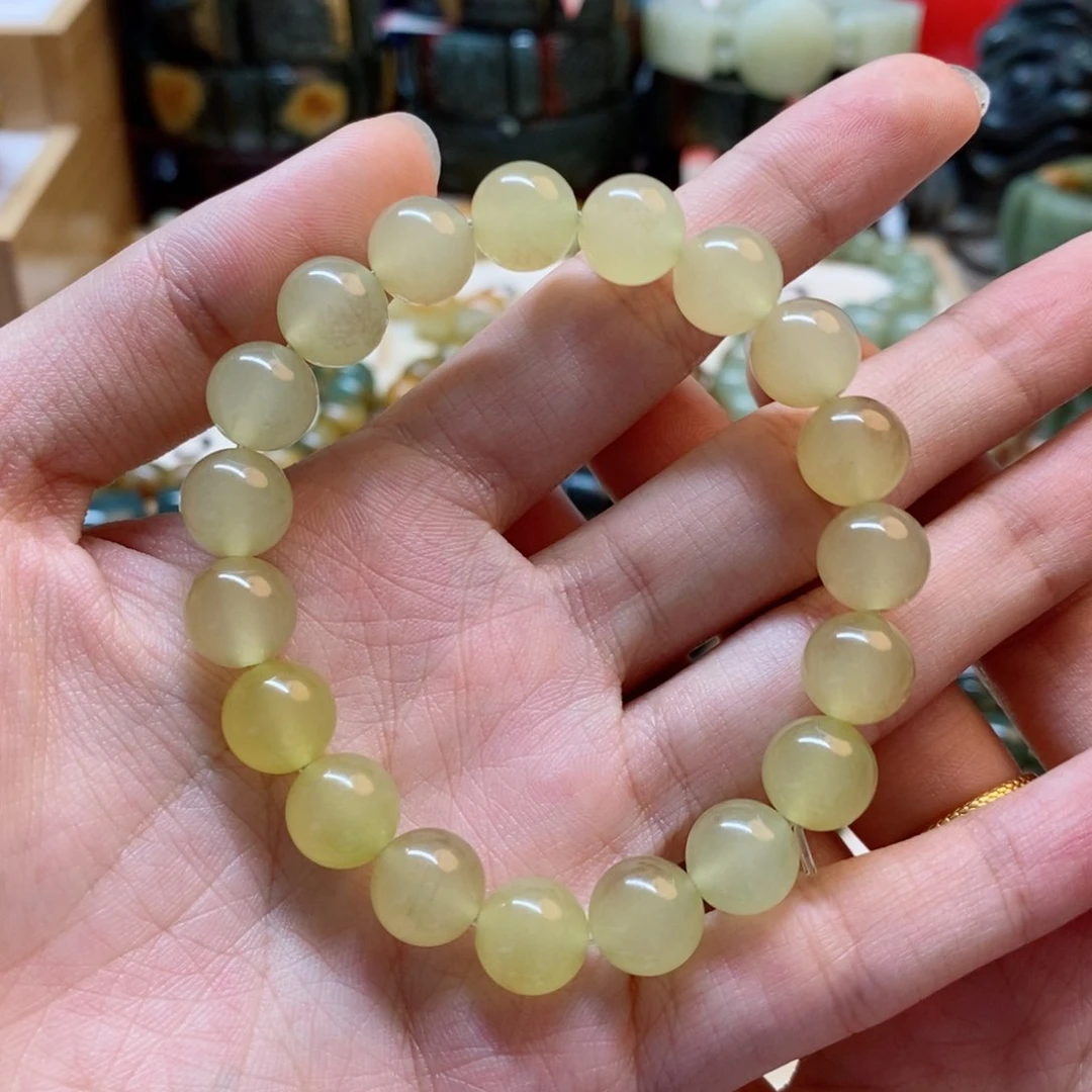 蛇纹石玉手串未镶嵌