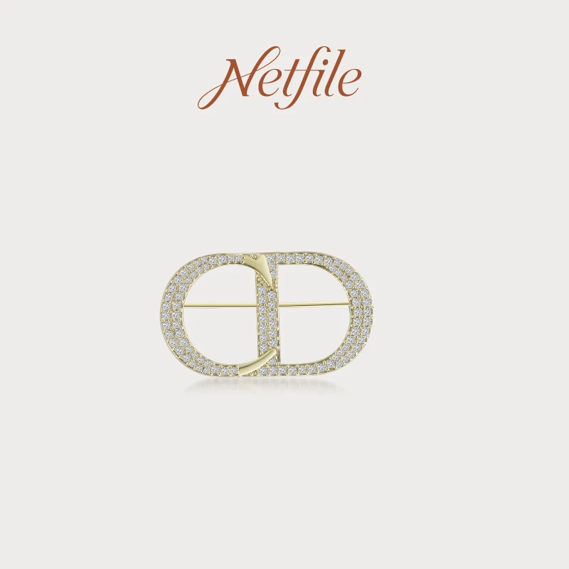 铜锆石胸针 Netfile【CD胸针】NF509P013