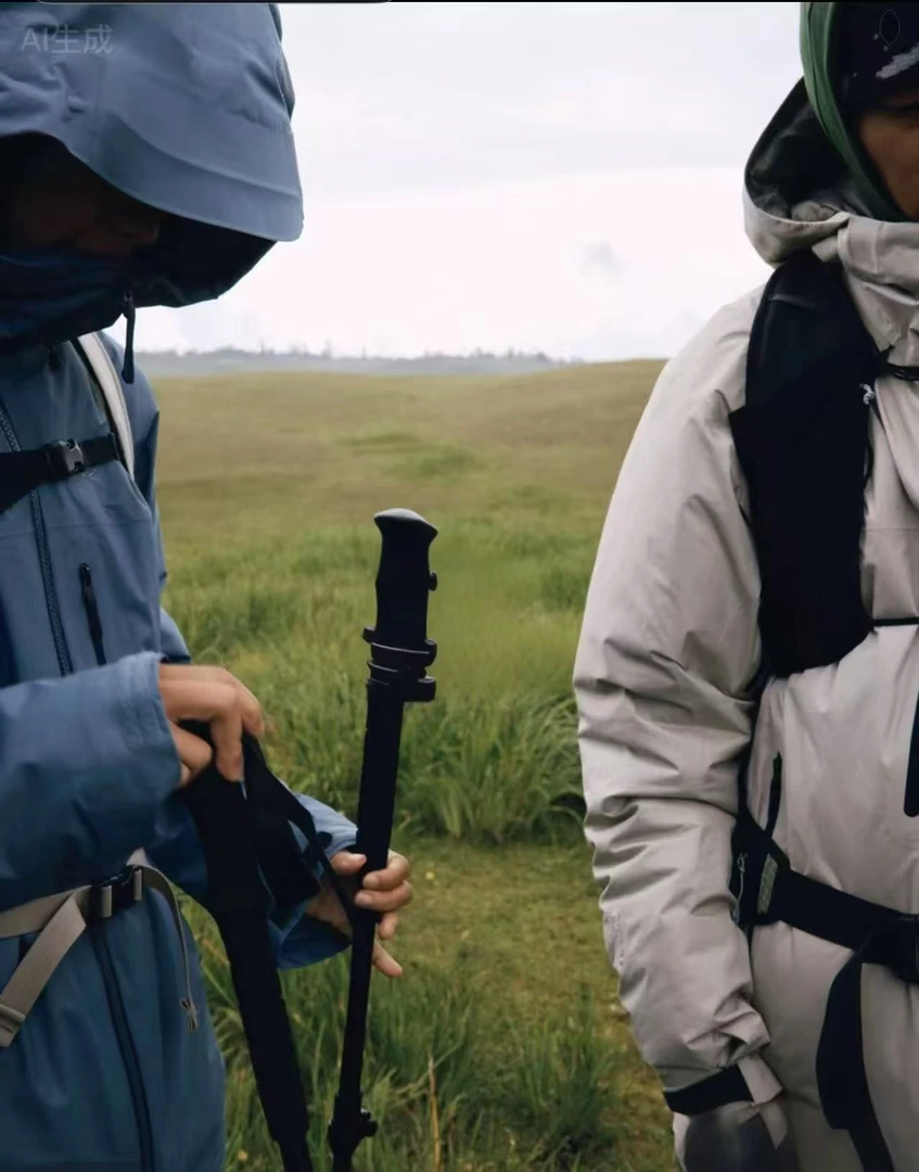 25新款sln防风拼接压胶连帽鹅绒冲锋衣-现货发-男女同款