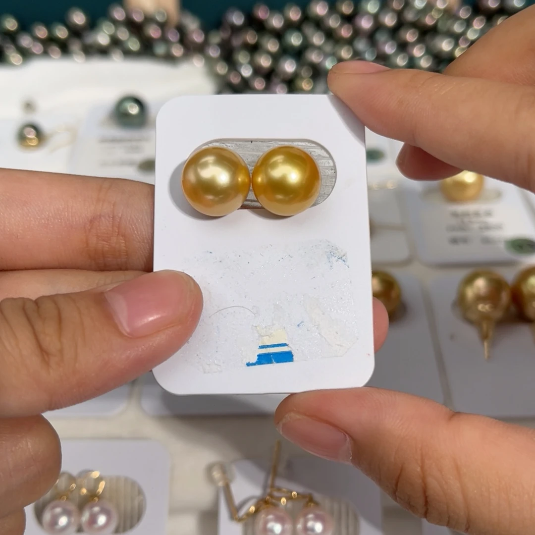 南洋金珠未镶嵌海水珍珠浓金11-11.5mm