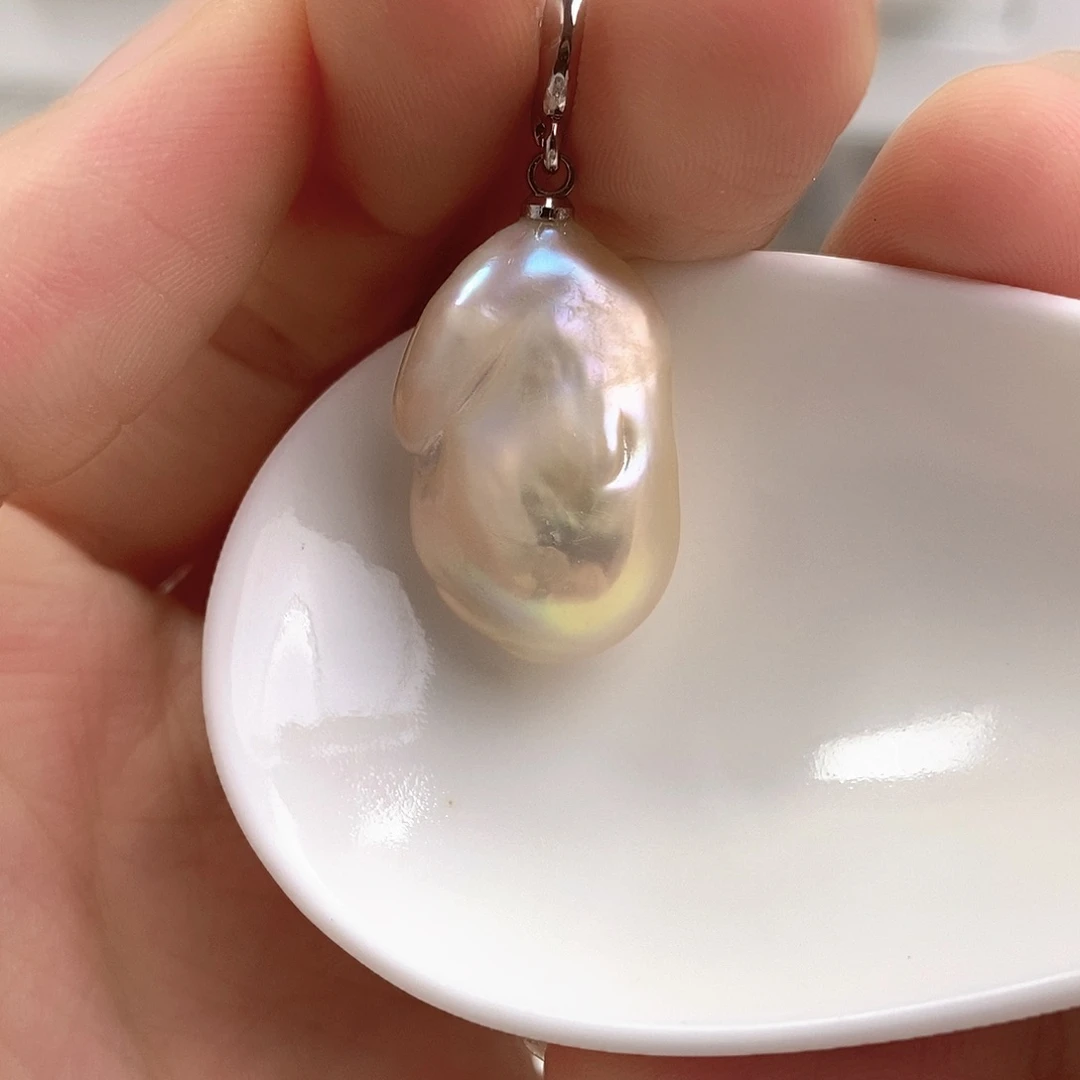 淡水珍珠银S925镶嵌颈饰