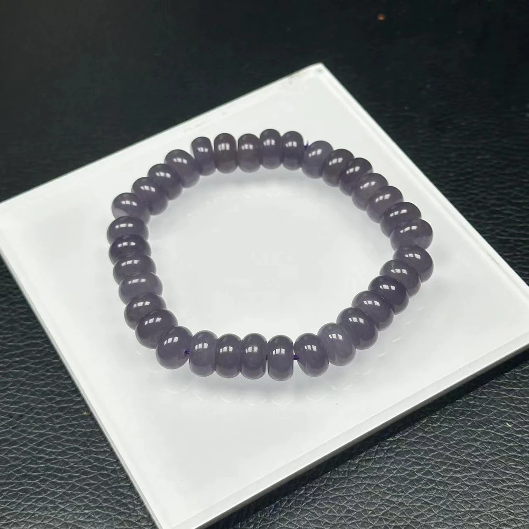 青海烟紫算盘珠卡10m手串-A2044