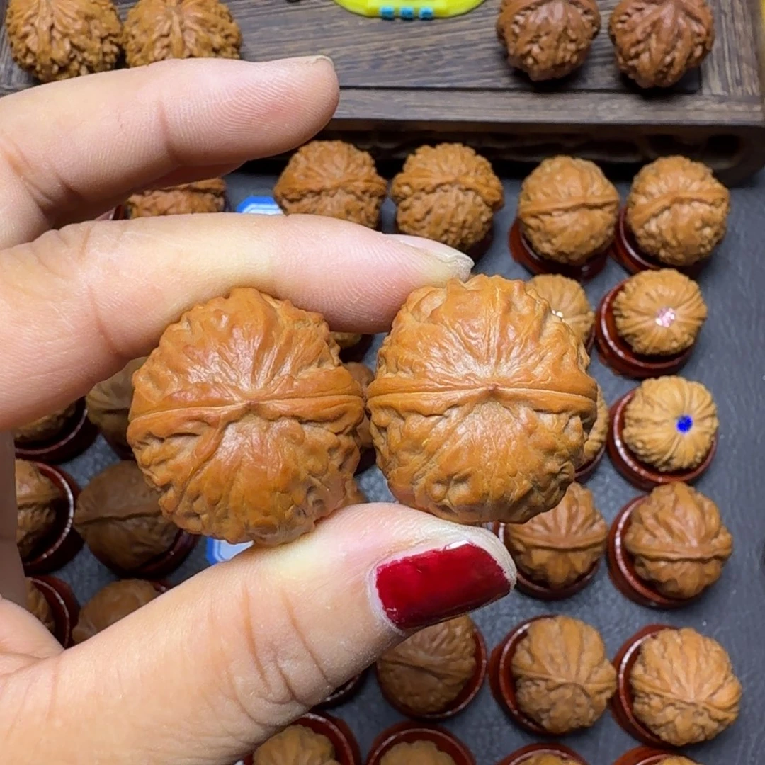 把件文玩核桃30尺焖尖矮桩磨盘015