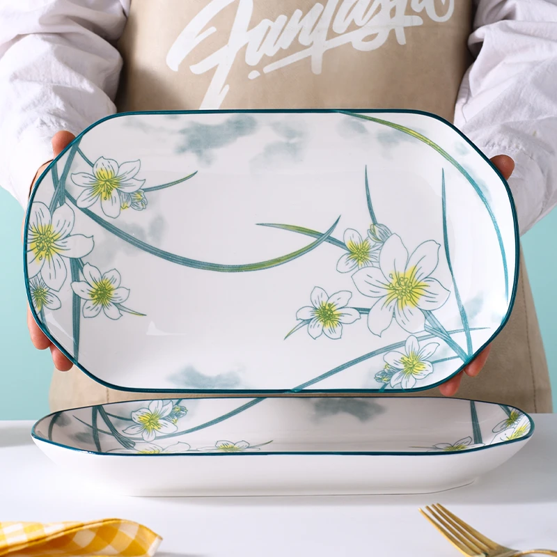 12英寸水仙花鱼盘2只装 有问题联系客服