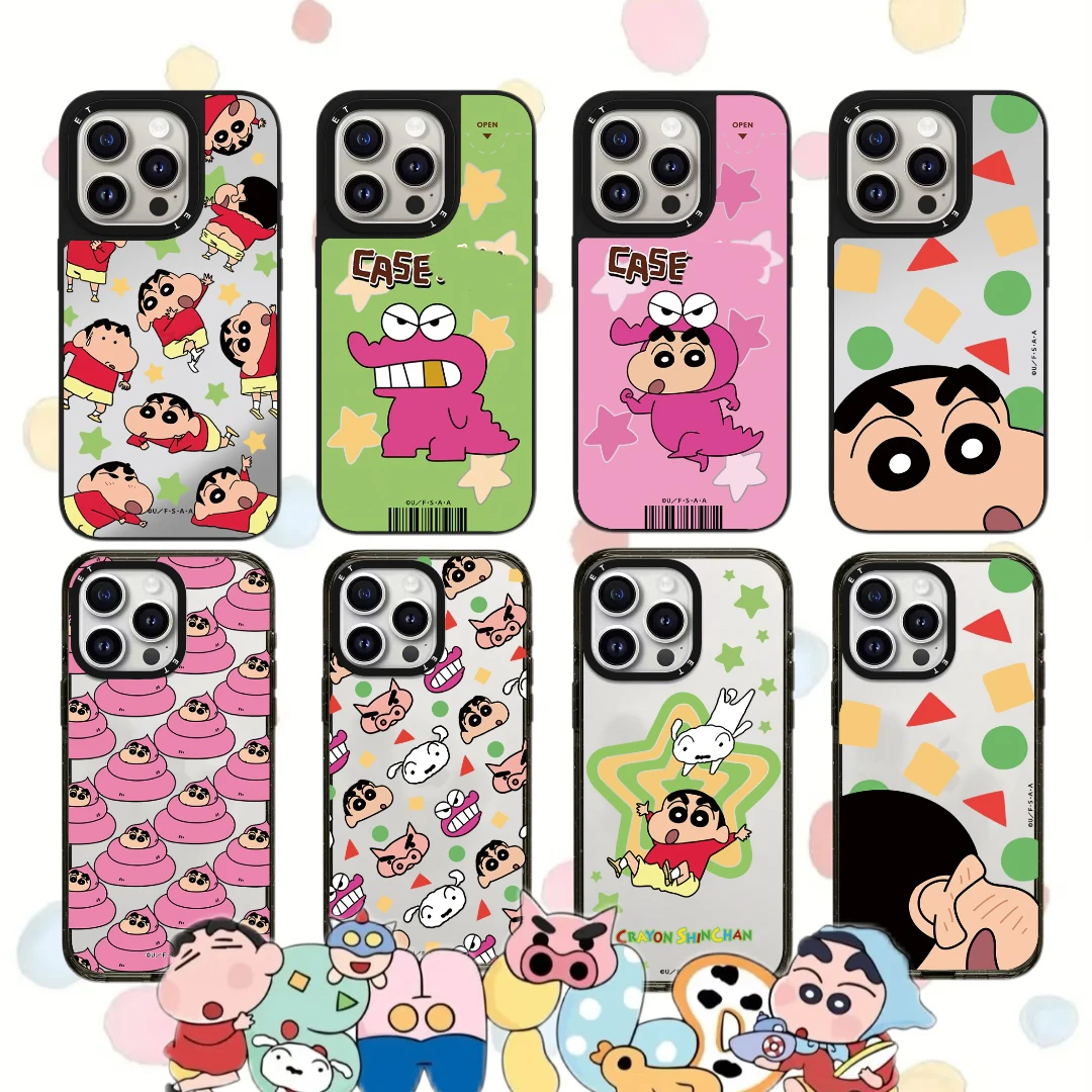 【蜡笔小新系列】CASE镜面手机壳适用iPhone16/15亚克力系列