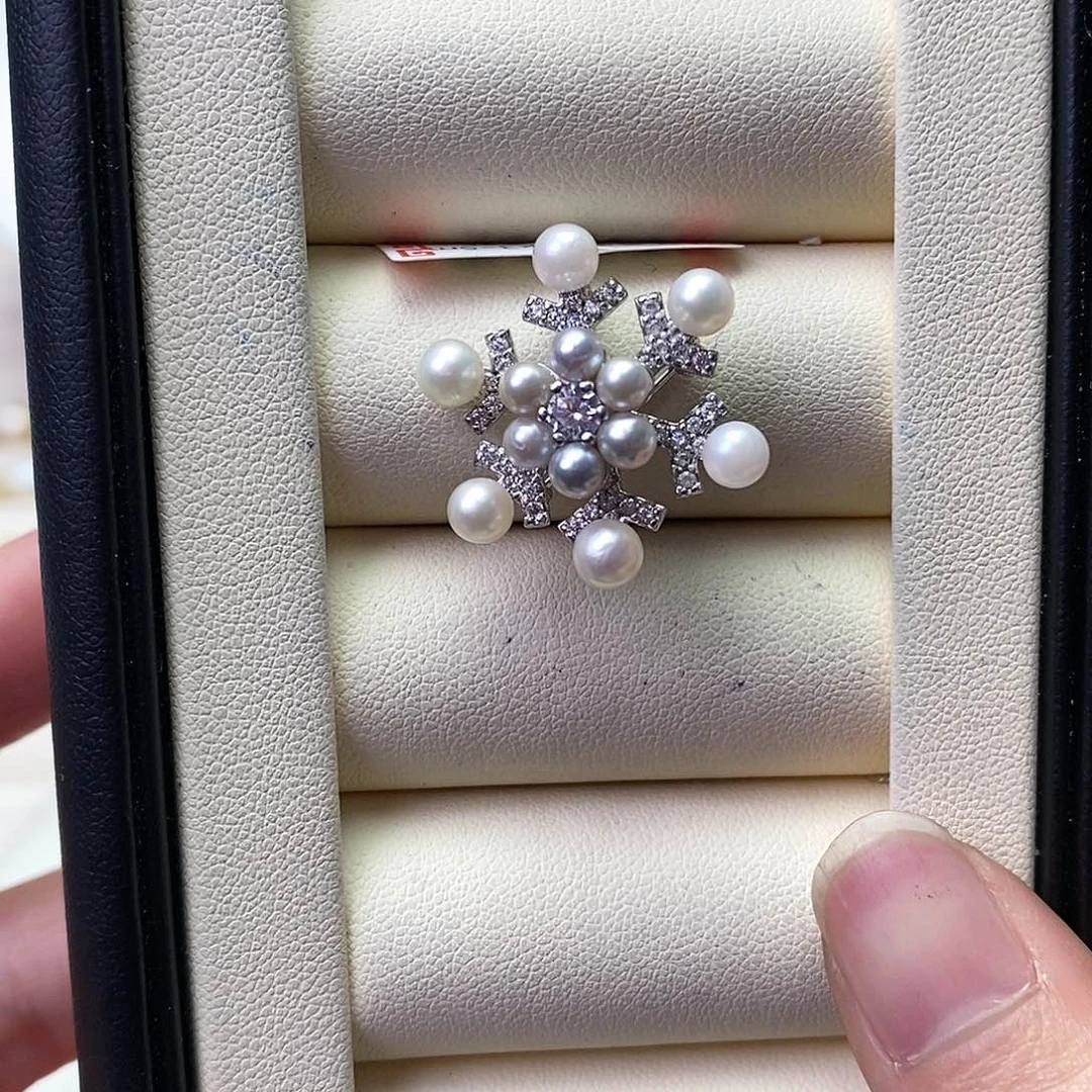 海水珍珠颈饰银S925镶嵌