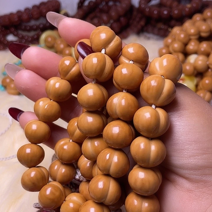 猴头核桃手串16尺寸镜面柯基屁桃手持全品无暇