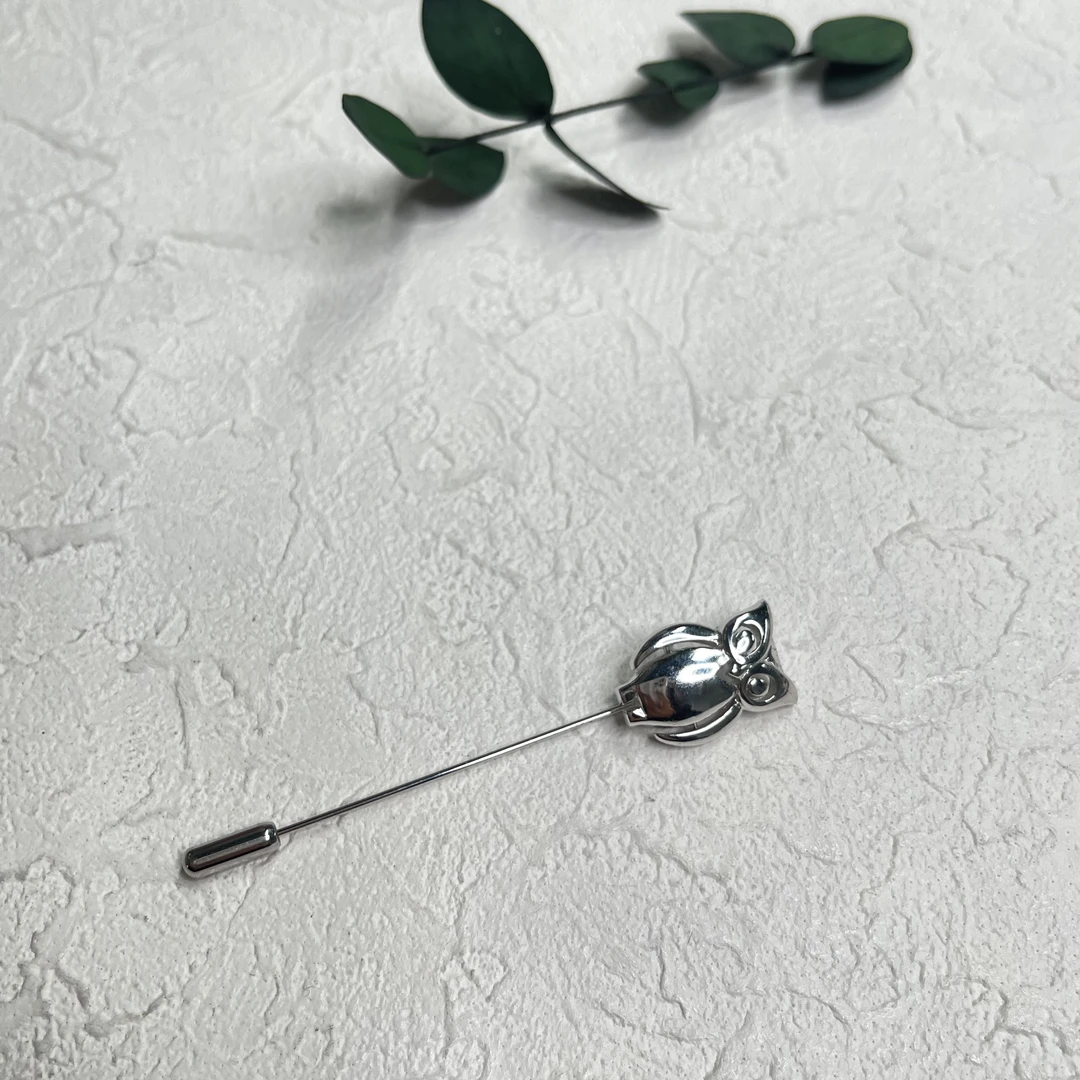 铜合金布艺胸针 【六六中古】孤品复古造型感胸针th4779