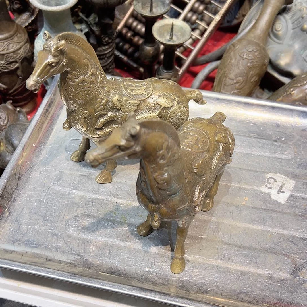 困****2黄铜摆件，文房摆件