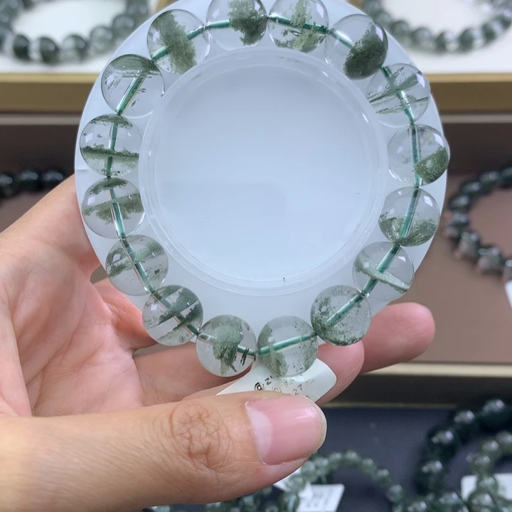 未镶嵌手链水晶绿幽灵