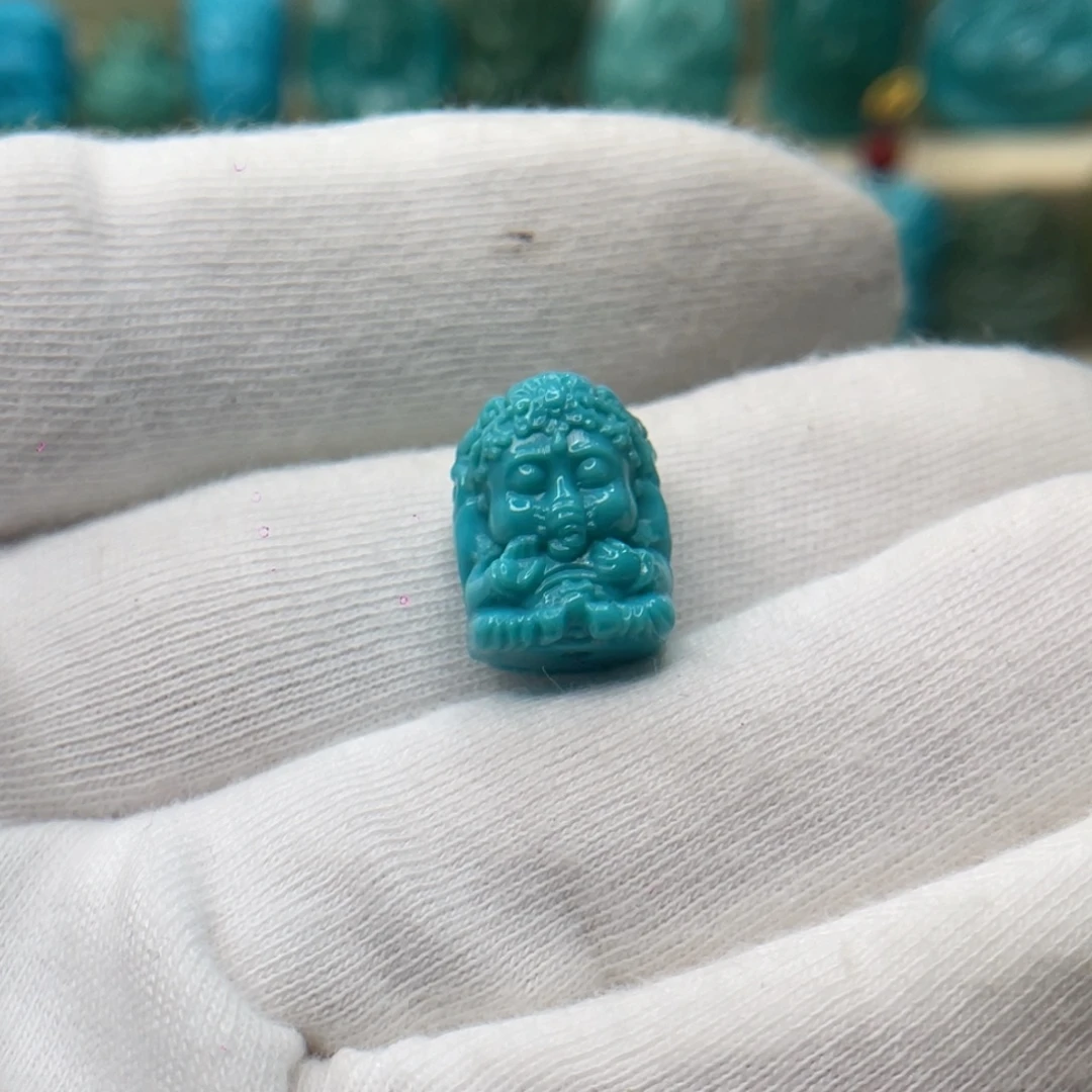 绿松石未镶嵌颈饰卡11.5-15-9.8