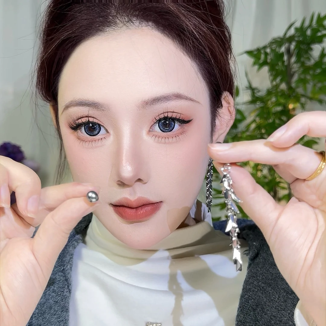 合金耳饰 银色时尚流苏长款耳钉女高级感法式复古精致轻奢百搭气