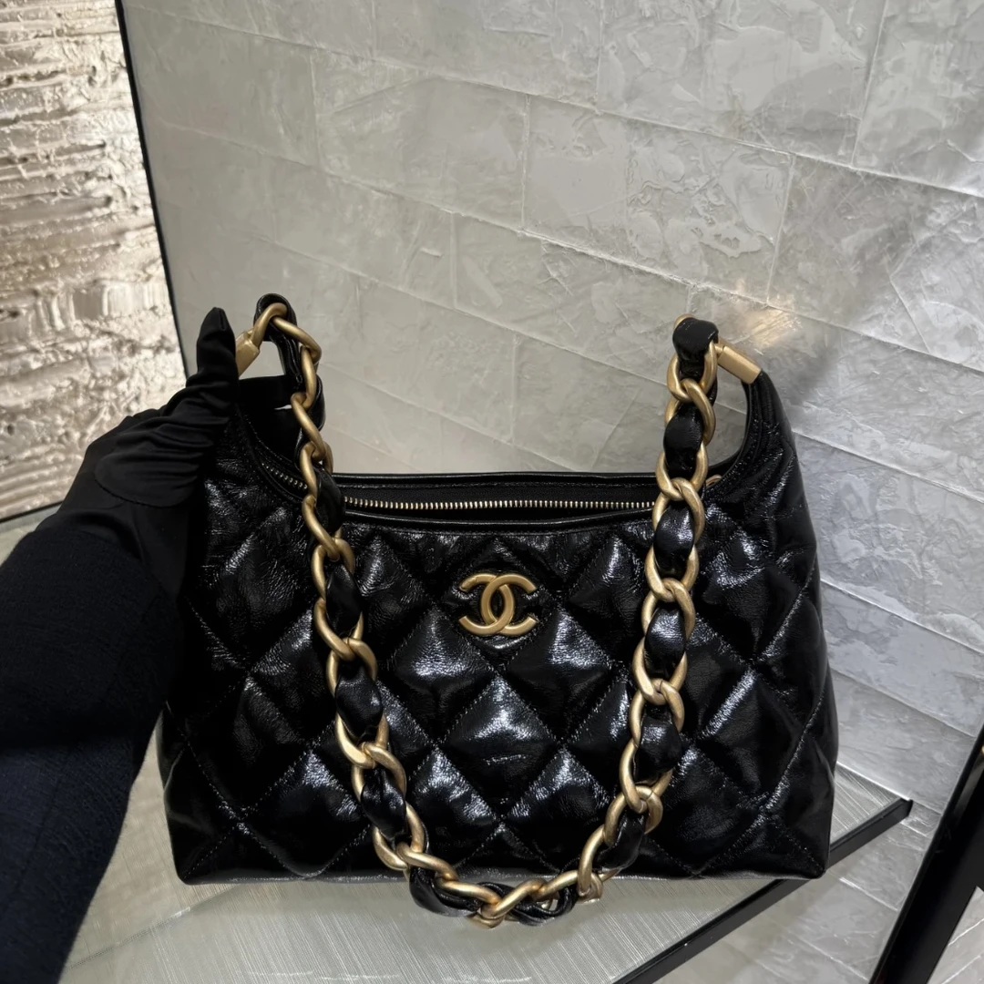 未使用 Chanel/香奈儿 青奢荟/24A hobo 中号腋下包///58291