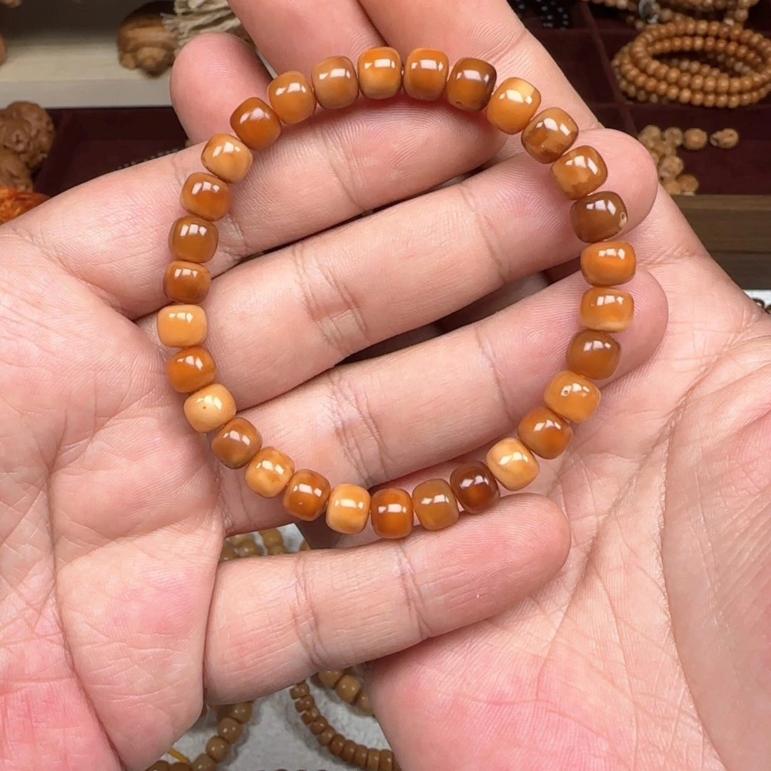 星月菩提手串龙脊 老型 尺寸0.85+ 有月孔