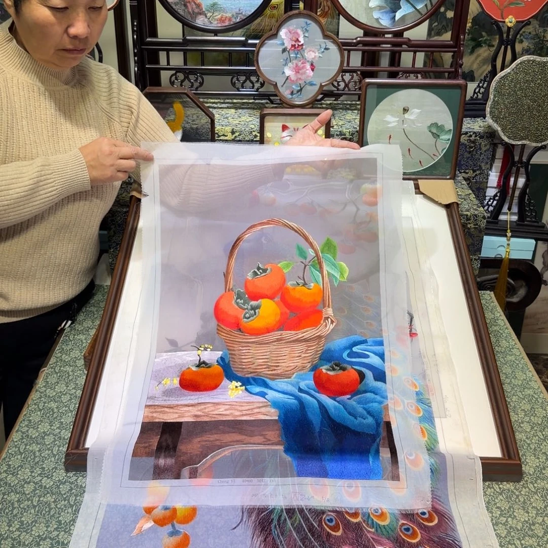 刺绣手工苏绣工艺制作技艺精湛