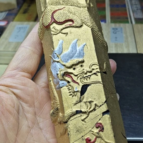 日本回流老墨一锭一斤金卷巨大墨