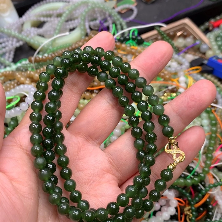 和田玉未镶嵌手链53