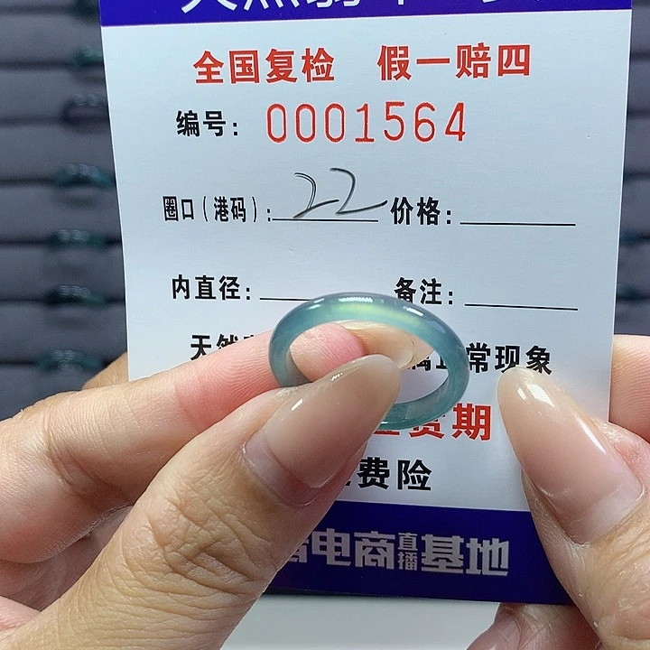 翡翠戒指未镶嵌     1564