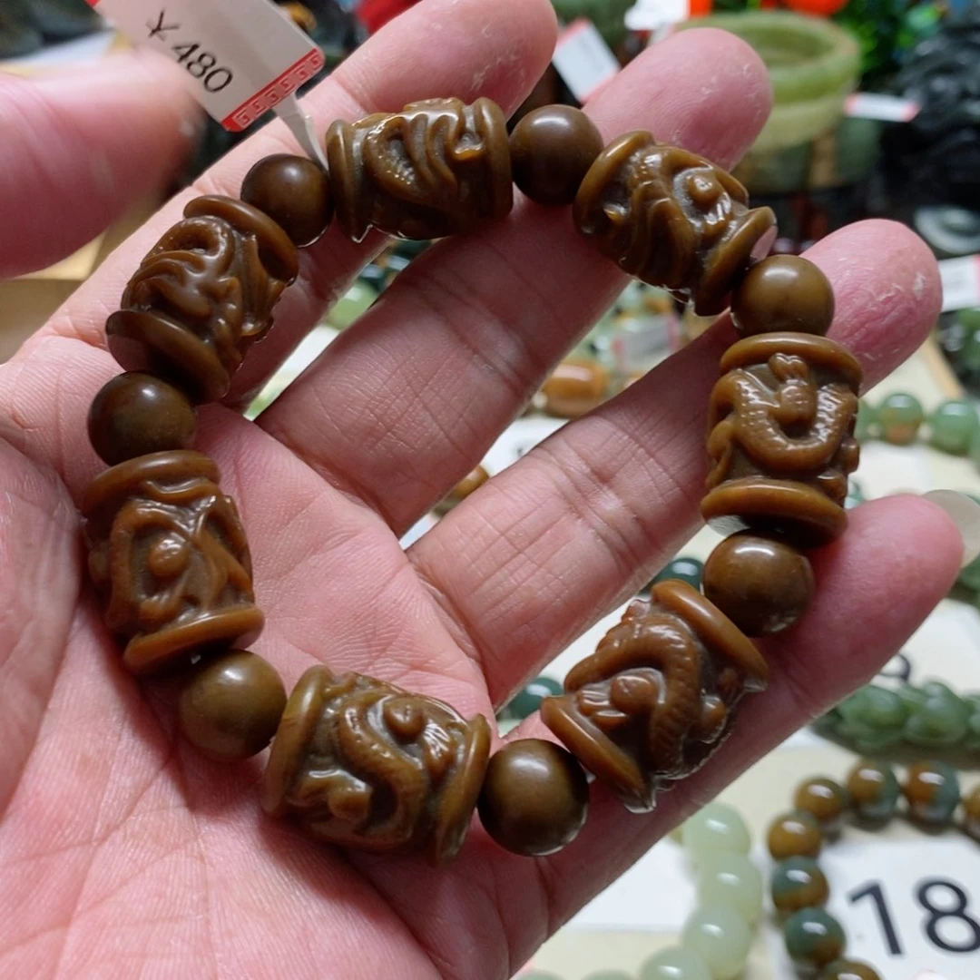 未镶嵌手串透闪石质玉