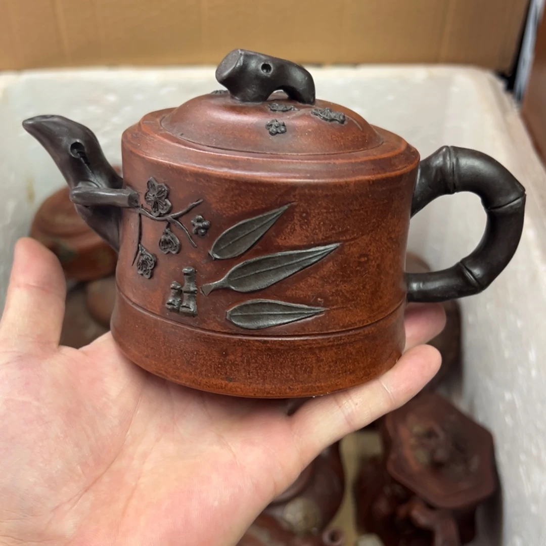 茶壶紫砂宜兴原矿紫砂壶350毫升容量