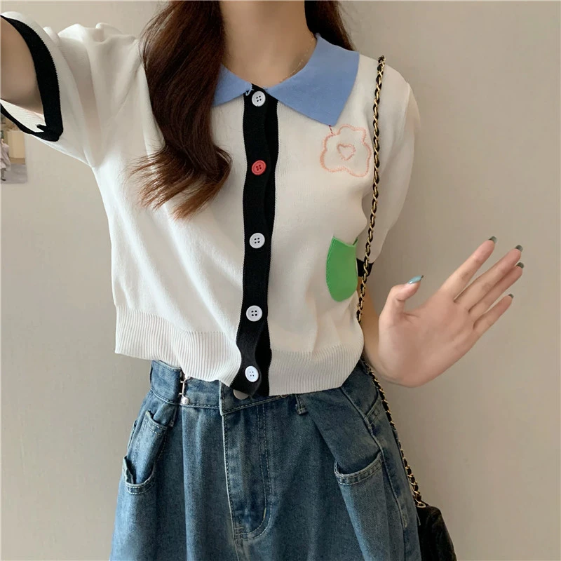 【编号161-200】春夏季宽松百搭女生极简风新款针织衫