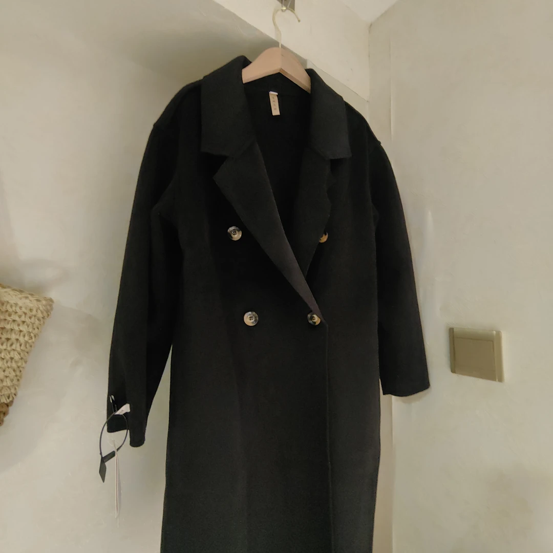 女士百搭气质中长款小个子秋冬大衣