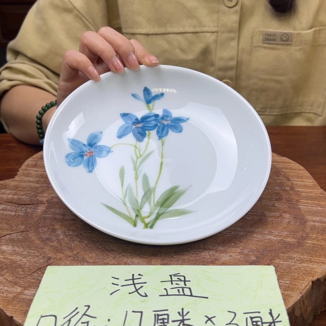 瓷片景德镇陶瓷手工手绘制作
